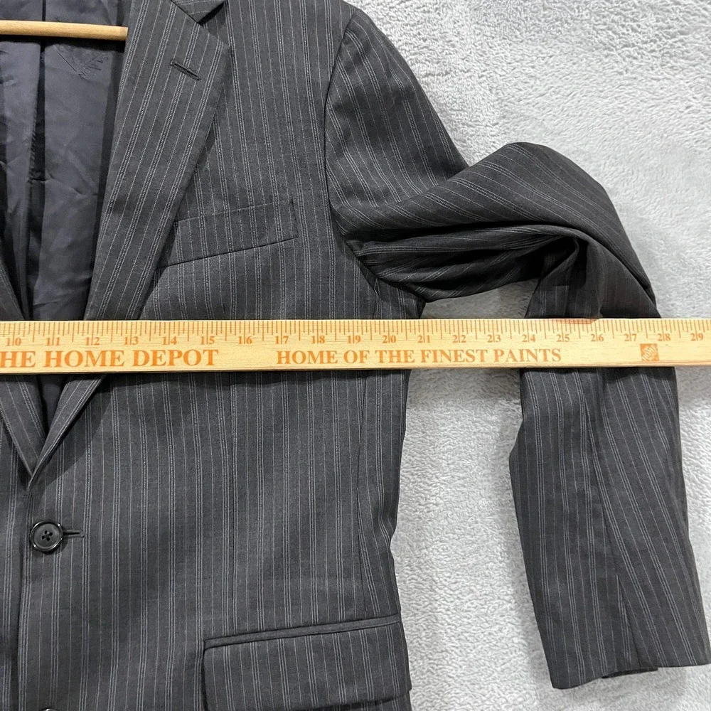 Brooks Brothers Blazer 1818 Milano Saxxon 100% Wool Size 40R Striped Academia‎